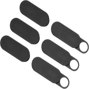 6Pcs 컴퓨터 카메라 커버 슬라이드 0.039인치 두께 검은색 다양한 태블릿/데스크탑/스마트폰/PC 액세서리의
