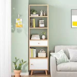 책꽂이 원목선반 사무용 서재 데스크 간이 책장 공부방 정리대 서랍형 학생용 수납장