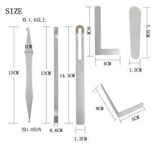 6pcs 색소폰 수리세트 플루터 피콜로 클라리넷 목관 악기 액세서리 부품 용 실버 스테인레스