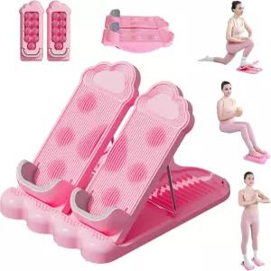 키스블드 슬랜트 보드 발 마사지기 및 저항 밴드가 있는 3 in 1 종아리 스트레칭 발목 아킬레스 를 위한