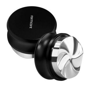 Normcore 58.5mm 중력 분배 도구, 적응형 에스프레소 디스트리뷰터, 58mm 바텀리스 포터필터용 커피 레벨러 304 스테인리스 스틸 5 블레이드 베이스