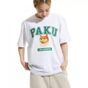 매장정품 CREAM SODA LAB 크림소다랩 파쿠 로고 반팔티 라이트 그레이 그린 CDZK10S031 1795145
