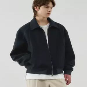 드로우핏 울 스타디움 라인 집업 자켓 [DARK BLUE] 스타디움재킷 스타디움점