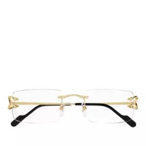 림리스 골드 메탈 안경테 CT0488O 001 GOLD GOLD TRANSPARENT 56
