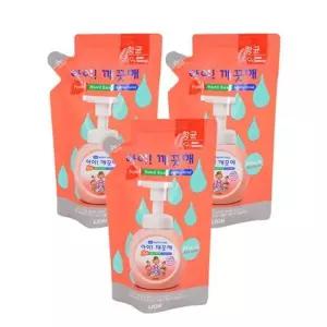 아이깨끗해리필 200ml 복숭아향 3개 유아핸드워시 핸드워시