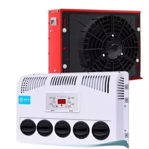 차량용 무시동 에어컨 트럭 24V 이동식 12V 화물차 캠핑카 1 단독외기레드