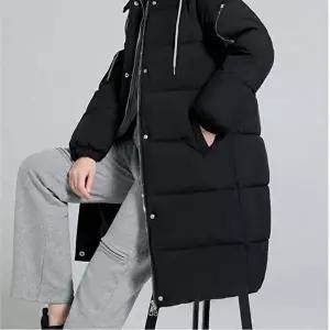 여자 겨울 모자달린 Padding 롱파카-WD6A6AC