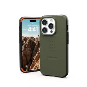 URBAN ARMOR GEAR UAG 아이폰 15 프로 케이스 6.1인치 시빌리안 올리브 드랩 내장 자석 MagSafe 충전 견고