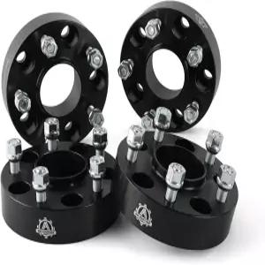 휠 스페이서 세트 4-1.5인치 두께 - 5x127mm 5x5인치 허브 중심 어댑터 보어 1/2 x 20 스터드 Jeep 차량과