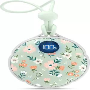 프사라 충전식 손난로 전기 4000mAh로 10시간 동안 걸 수 있으며 3단계 열 스트립 조명 디스플레이 스타킹