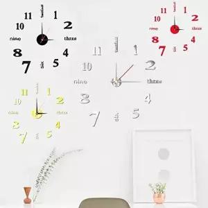 고품질 TBZ 붙이는 무타공 깔끔한 인테리어 DIY 영어 벽시계 모던벽시계 DIY벽시계 베이직벽시계 WFMETJF