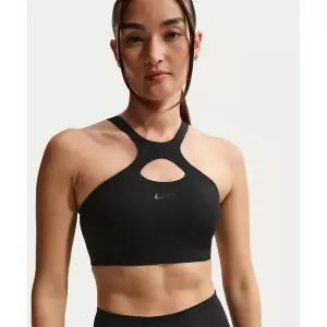 [나이키]IO9336 010 유니버사 미디엄 서포트 패드 스포츠 브라 W 블랙 앤트러사