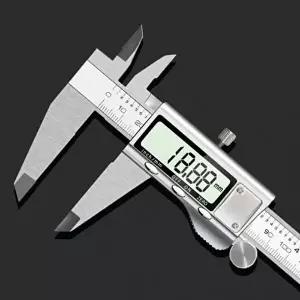 고품질 디지털 정밀 측정자 150mm 고정밀 버니어 게이지 공구벨트 디지털캘리퍼스 전자캘리퍼스 WFMF69H