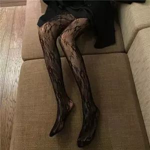 시스루 망사 레이스 스타킹 2컬러 ARS9701 망사팬티스타킹 포인트 양말-WFMX945