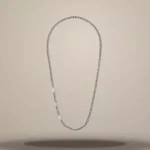 [LOUIS VUITTON]루이비통 남성 실버 목걸이 모노그램 로우 M01490 157105287