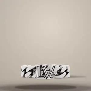 [LOUIS VUITTON]루이비통 체인 반지 실버 너비 0.7cm 157105317