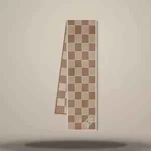 [LOUIS VUITTON]루이비통 다미에 헤리티지 스카프 베쥬 157105243