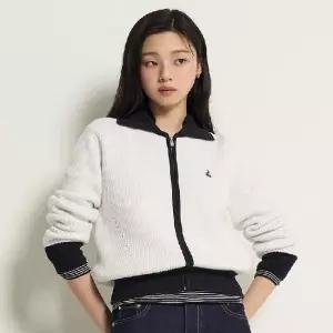 빈폴레이디스 BEANPOLE LADIES 집업 배색 카디건 - 아이보리/BF615AC020 BF615AC020-EBS 103253
