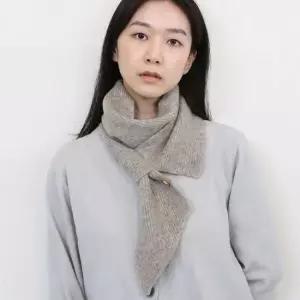 쥬스트 쁘띠 니트 고리 머플러 여성 미니 울 목도리