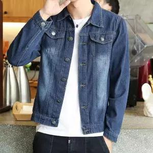 [골드스마일]빈티지 포켓 스티치 포인트 남성 데님 자켓 남자트위드반팔자켓