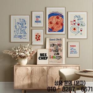 와인 & 치즈 국수 벽 아트 캔버스 회화 현대 미적 포스터 기숙사 주방 바 클럽 홈 장식 Unframed