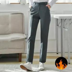 (허리조절) 기모 스판 그레이 교복바지 여자