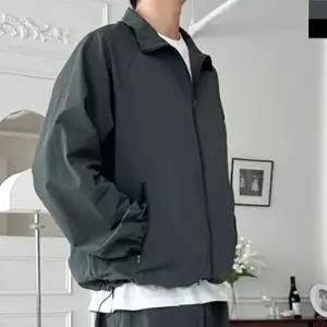 [하프클럽/]남성 가벼운 바람막이 집업 자켓 1P 루즈핏 하프넥