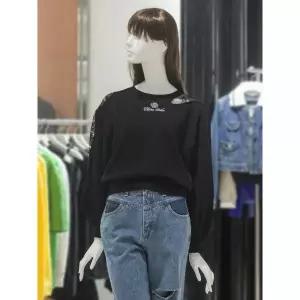 재고소진 에고이스트 레이스 배색 스 티셔츠 ES1JT100