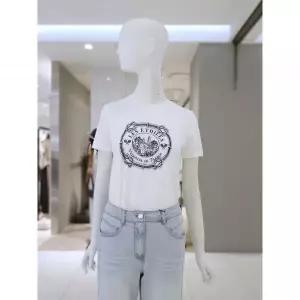 재고소진 더아이잗 코튼 빈티지 프린트 티셔츠 IS6M0TS731
