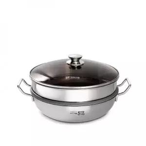 스텐 찜솥 28cm 스텐찜기 해물 전복 앙념