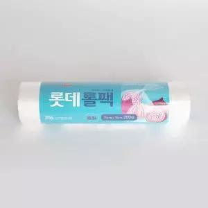 비닐팩 중형 200매입 위생 롤백 주방 음식 보관용