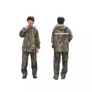 방수코팅 상의 등판 통풍 CAMO 상하 투피스 우의