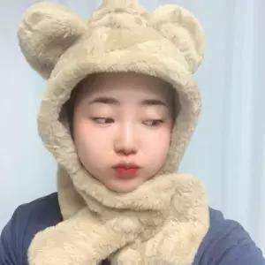 [하프클럽/]양털 귀마개 모자 목도리 일체형 겨울