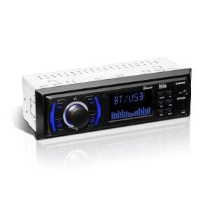 BOSS 오디오 시스템 616UAB 카 스테레오 블루투스 - 싱글 DIN MP3 USB AUX-IN AM/FM CD DVD 플레이어 없음