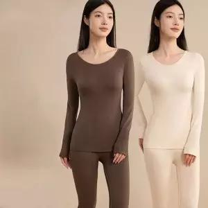 2color 이너웨어 여자 슬림핏 겨울 기본 내복세트 상하의 라인보정