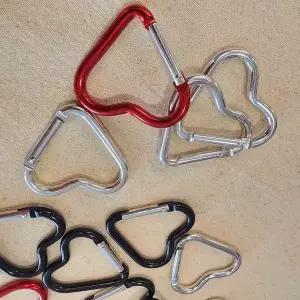 하트 카라비너 DIY 키링 재료 고리