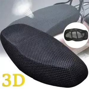 오토바이 3D 통기성 메쉬 보호 쿠션 시트 커버 단열 에어 패드 미끄럼 방지 자외선 차단 충격 흡수
