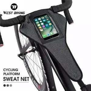 웨스트 바이킹 자전거 땀받이 실내 MTB 프레임 땀 방지 트레이너 땀망 보호 액세서리