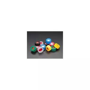 J.G. Finneran 53945-09FRB00 사전 조립 R.A.M. 9mm 리브 나사산 캡(PTFE/실리콘 세파 포함) 로얄 블루 투명 PTFE/레드 실리콘 고무 안감 100