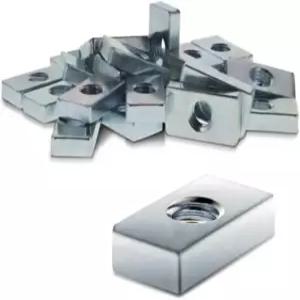 8020 43 5 40 45 즈 스틸 M8 슬라이드 인 이코노미 T 너트 하드웨어 블록 .5 40mm 및 45mm 알루미늄 압출 80/20 프로필(25팩) 25
