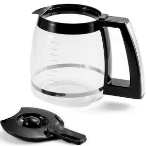 CUISINART 커피 메이커와 호환되는 12컵 교체용 카라페, 포트 모델 DCC-1100BK, CUISINART, 교체품 DCC-1200PRC, DCC-2650, DGB500BK용 유리