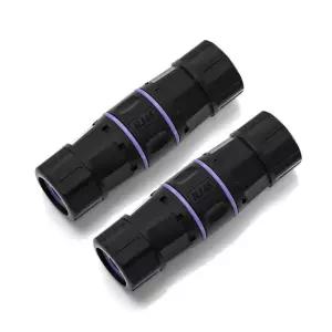 Y.D.F IP68 방수 RJ45 커 차폐 순수 구리 이더넷 기트 실외 LAN 케이블 커넥터 Cat5e/Cat6/Cat7/Cat8 케이블(2 PCS) Purple 2