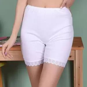트라이 순면 레이스 미니 여자 3부 속바지 집에서입는-WD6B714