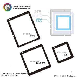 M/B IO RGB 백플레이트 장식 조명 보드 5V SYNC 등대 데스크탑 ATX 마더보드 발광 백라이트