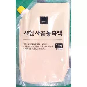 사골엑기스(90% 새한 1kg) X10 업소용 우골 농축액 원액