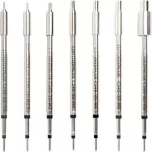 7PCS C245 납땜 팁 M2/M2.5/M3/M4/M5/M6/M8 나사 인서트용 열 세트 인서트 공구 키트 구리로 JBC 션과 호환 3D 프린팅을 빠른 가열