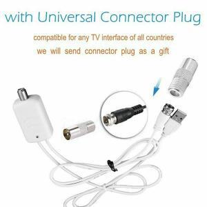 4K 고 실내 TV 디지털 박스 안테나 HD HDTV DVB-T/T2 케이블 5000마일 UHF VHF 부스터
