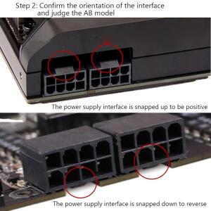데스크탑 비디오 카드 그래픽 GPU 어댑터용 전원 보드 ATX VGA PCIe 8핀 6핀 U 180도 각도 커넥터