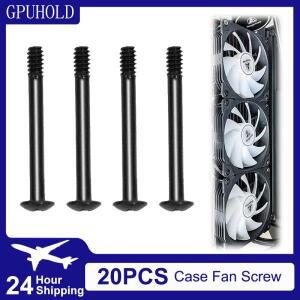 20pcs 컴퓨터 케이스 팬 긴 나사 라디에이터 PC 냉각 섀시 구성 요소