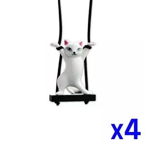 자동차 OQA348F4 룸미러 고양이 인테리어 펜던트 x4개 캐릭터